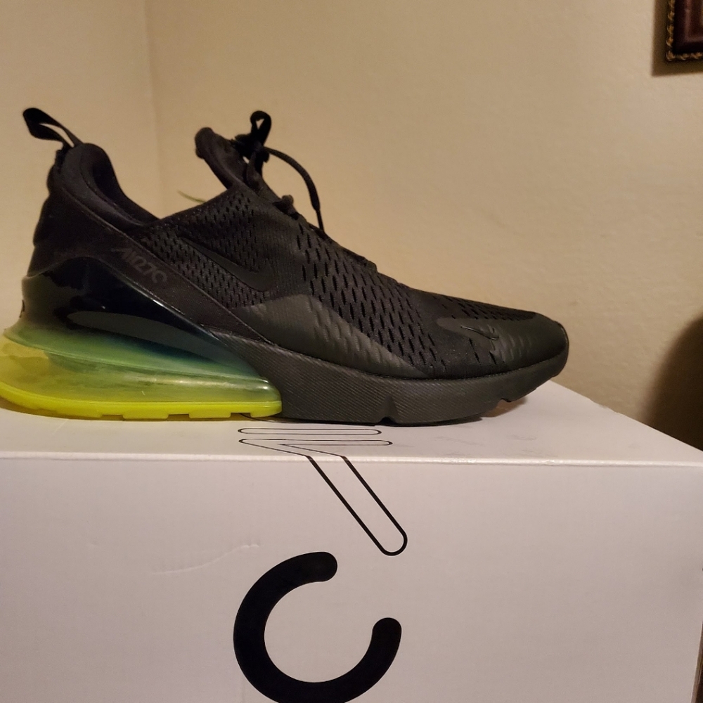 Nike Air Max 270 Black with Neon Green Men's Shoes